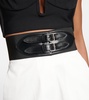 Belted high-rise shorts