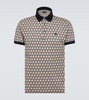 Paisley cotton piquet polo shirt