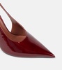 Jessica 105 patent leather slingback pumps