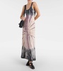 Beca tie-dye cashmere and silk maxi dress