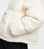 Kate cable-knit wool down jacket