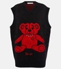 Bear wool-blend vest