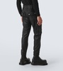 Leather cargo pants