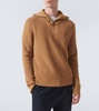 Wool and cotton half-zip sweater