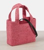 Paula's Ibiza Font Mini raffia shopper