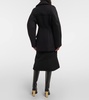 Sculptured wool-blend coat