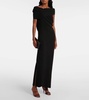 Nassau silk crepe gown