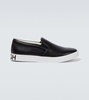 Slip-on leather sneakers