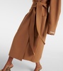 Veleno belted virgin wool coat