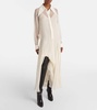 Silk chiffon shirt dress