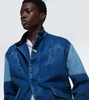 Paneled denim jacket