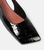 Ane patent leather slingback flats