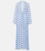 Greta printed beach cover-up