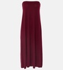 Dolly strapless cashmere midi dress