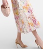 Harmony floral linen midi dress