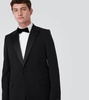 Single-breasted wool tuxedo jacket