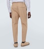 Cotton-blend tapered pants