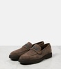 Suede loafers