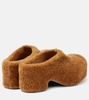 Faux fur clogs