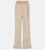 Sullivan crystal-embellished mesh pants