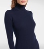 May wool, silk, and cashmere turtleneck sweater