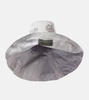 Oversized reversible cotton bucket hat