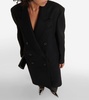 Edmont double-breasted wool-blend coat