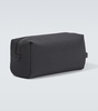 Clovis leather-trimmed toiletry pouch