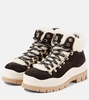 Arosa shearling-lined suede lace-up boots