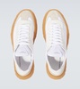 Suede-trimmed sneakers