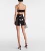 High-rise sequined miniskirt