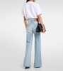 High-rise wide-leg jeans