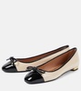 Parisina bow-detail leather ballet flat