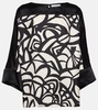 Quaglia printed silk satin top