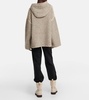 Monte Bianco hooded cashmere poncho