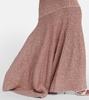 Kasou metallic knit maxi skirt