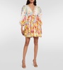 Sunlight Symphony cotton and silk minidress