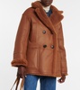 Slater reversible shearling coat