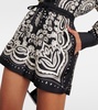 Frances printed silk shorts