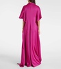 Reda gathered satin gown