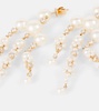 Jardin de Rêve 14kt gold earrings with diamonds and pearls