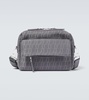 Zip N Flap logo jacquard messenger bag