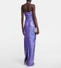 Sequin-embellished gown