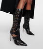 Tyra 105 snake-effect leather boots