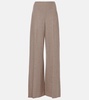 Isaiah wool and silk-blend straight pants