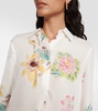 Henri printed silk blouse