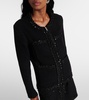 Sequined wool-blend jacket