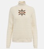 Intarsia cashmere turtleneck sweater