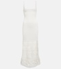 Romina crochet-trimmed midi dress