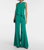 Draped wide-leg jumpsuit